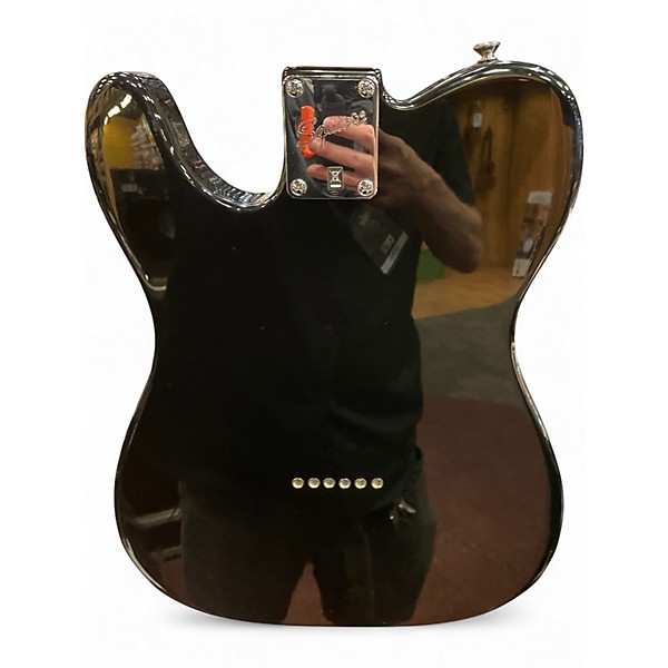 Used Squier Vintage Modified Telecaster Custom Black Solid Body Electric Guitar