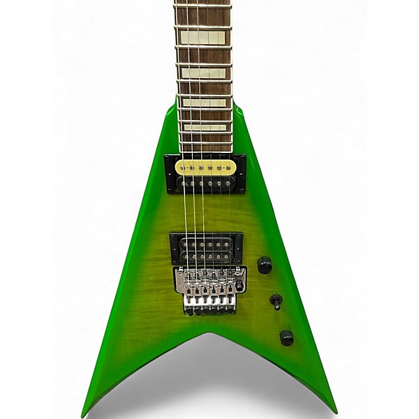 Used Jackson X Series Signature Scott Ian King V Green Solid Body Electric Guitar