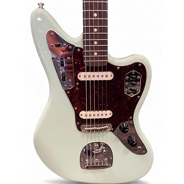 Used Fender Player Jaguar Surf Green Solid Body Electric Guitar