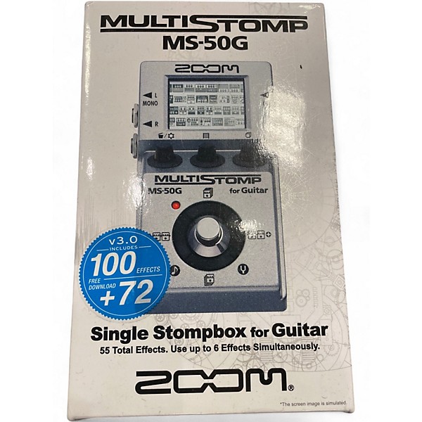 Used Zoom MS-50G MULTISTOMP Effect Processor
