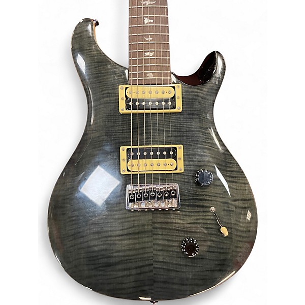 Used PRS SE SVN 7 String Trans Black Solid Body Electric Guitar