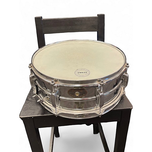 Used TAMA 14in Rockstar Series Snare Chrome Silver Drum