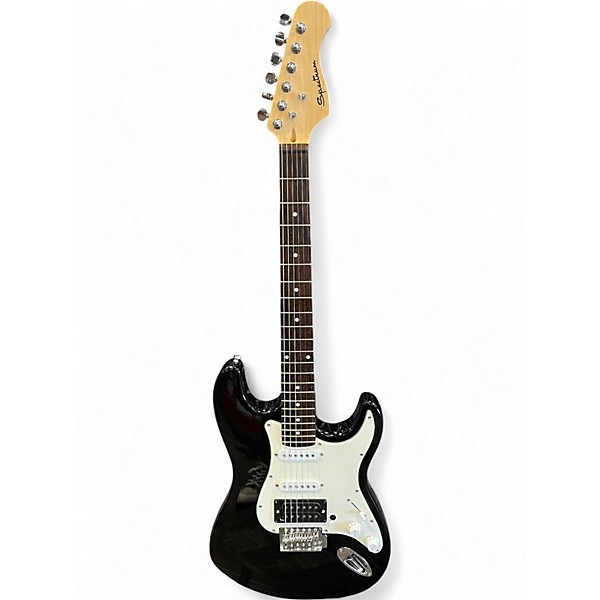 Used Spectrum S-Style (Modified HSS) Black Solid Body Electric Guitar