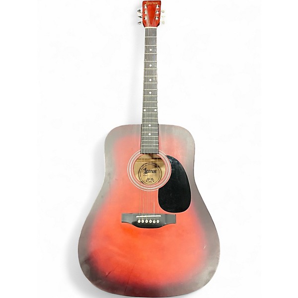 Used Lavern LAJ25 Red Acoustic Guitar
