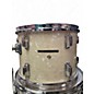 Used Pearl 4 Piece FIBERGLASS Pearl White Drum Kit