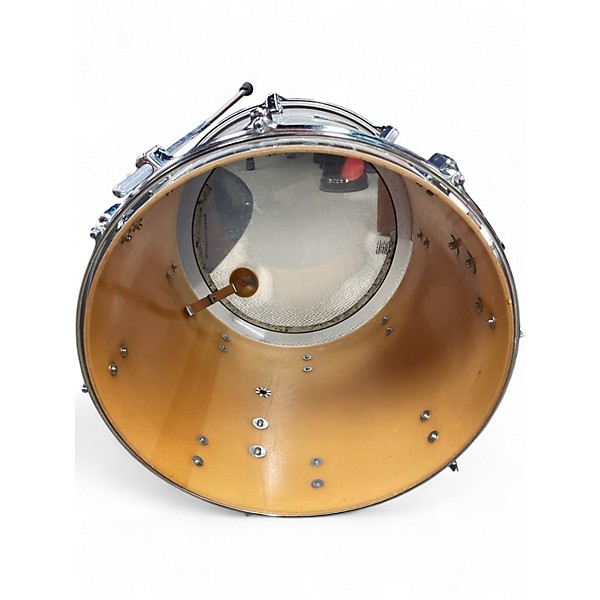 Used Pearl 4 Piece FIBERGLASS Pearl White Drum Kit