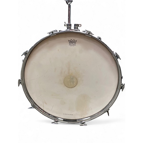 Used Pearl 4 Piece FIBERGLASS Pearl White Drum Kit