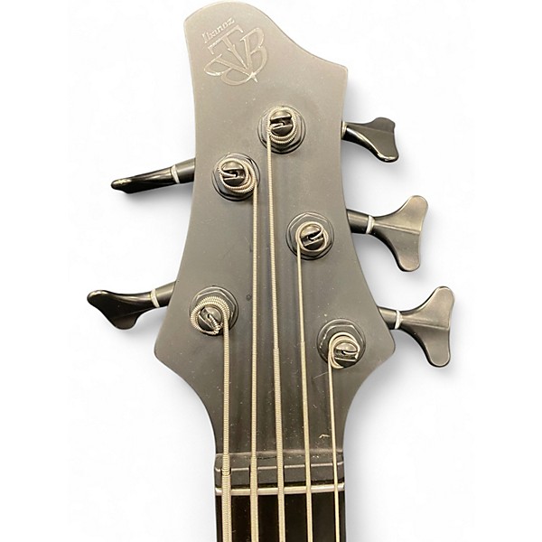 Used Ibanez Iron Label BTB625EX 5 String Flat Black Electric Bass Guitar