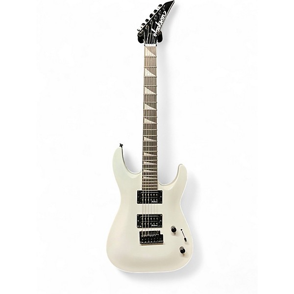 Used 2024 Jackson JS22 Dinky Snow White Solid Body Electric Guitar