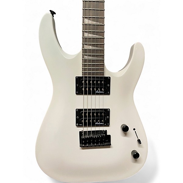 Used 2024 Jackson JS22 Dinky Snow White Solid Body Electric Guitar
