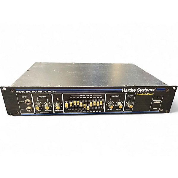 Used Hartke MODEL 3500 MOSFET 350W Bass Amp Head