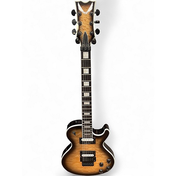 Used Dean Thoroughbred Select Floyd Rose Quilted Maple Faded Tobacco Solid Body Electric Guitar