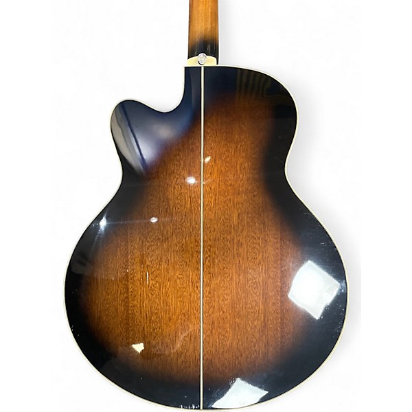 Used Ibanez AEB10E DVS Sunburst Acoustic Bass Guitar