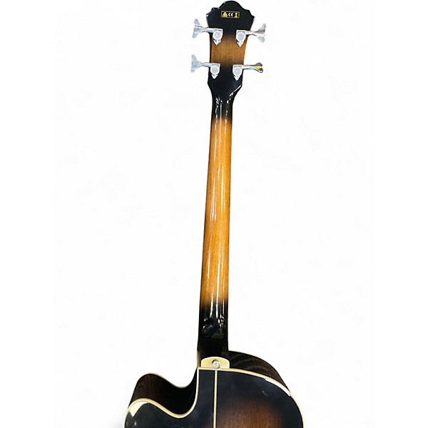 Used Ibanez AEB10E DVS Sunburst Acoustic Bass Guitar