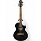 Used Ibanez AEWC400-TKS Trans Black Acoustic Electric Guitar thumbnail