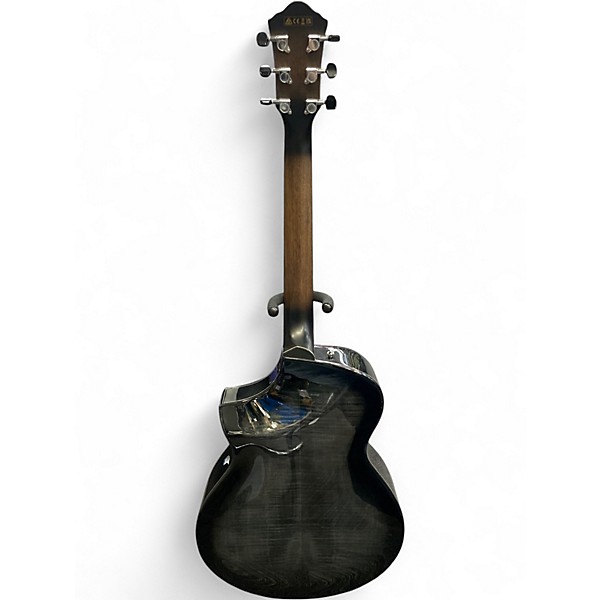 Used Ibanez AEWC400-TKS Trans Black Acoustic Electric Guitar