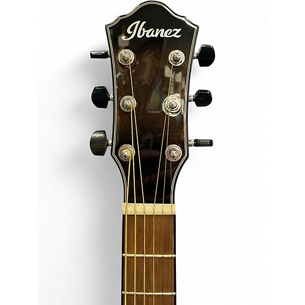 Used Ibanez AEWC400-TKS Trans Black Acoustic Electric Guitar
