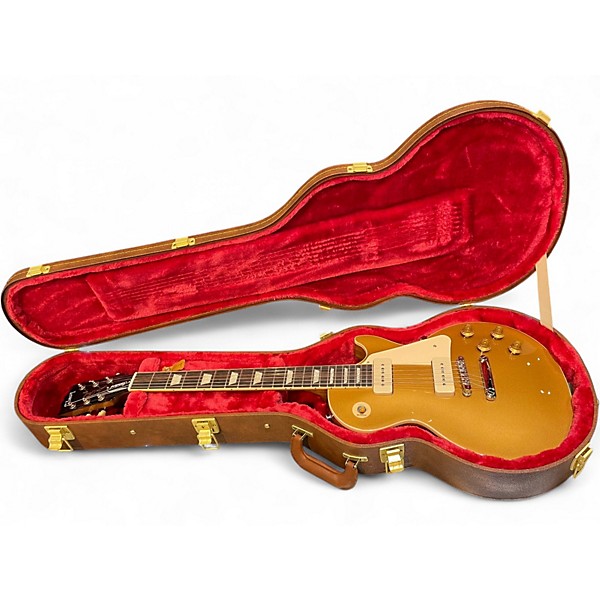 Used Gibson Les Paul Standard Gold Top Solid Body Electric Guitar