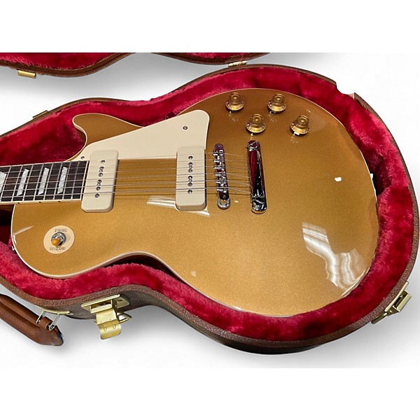 Used Gibson Les Paul Standard Gold Top Solid Body Electric Guitar