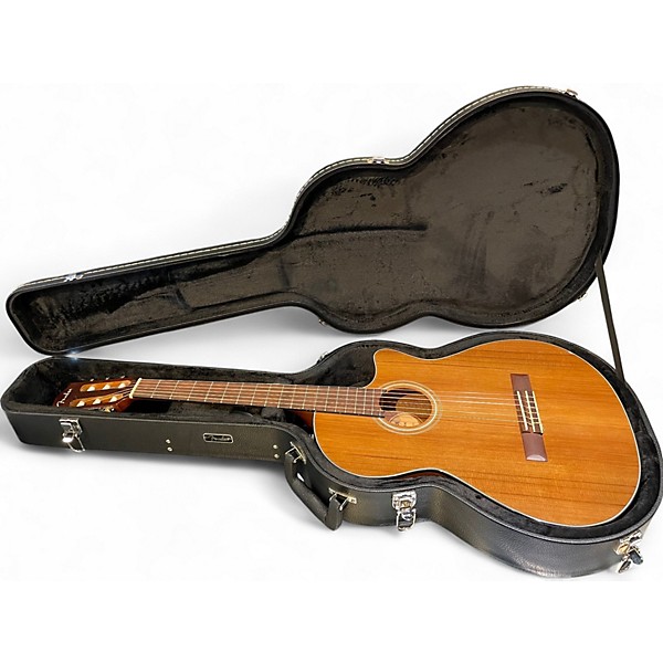 Used Fender CN140SCE Natural Classical Acoustic Electric Guitar