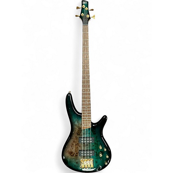Used Ibanez SR4000EPBDX Tropical Turquoise Electric Bass Guitar