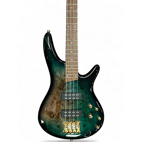 Used Ibanez SR4000EPBDX Tropical Turquoise Electric Bass Guitar
