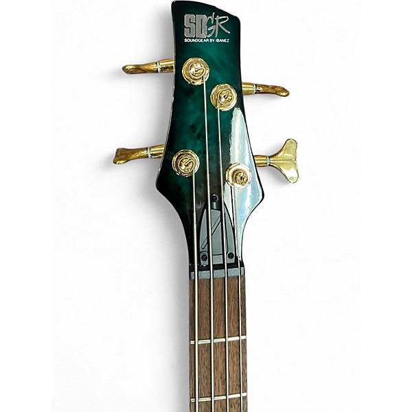 Used Ibanez SR4000EPBDX Tropical Turquoise Electric Bass Guitar
