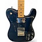 Used Fender Custom Deluxe Telecaster Black Solid Body Electric Guitar