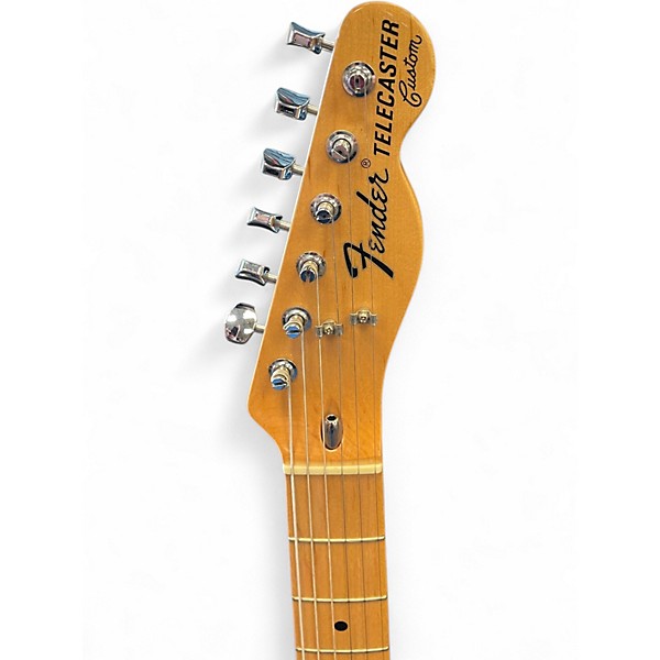 Used Fender Custom Deluxe Telecaster Black Solid Body Electric Guitar