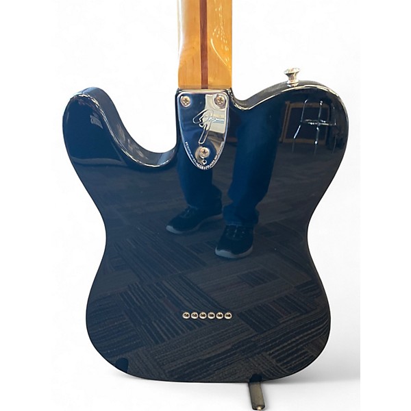 Used Fender Custom Deluxe Telecaster Black Solid Body Electric Guitar