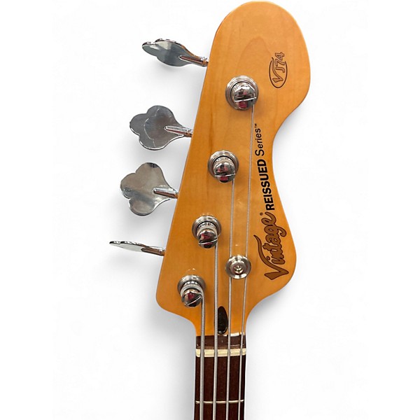 Used Vintage VJ74 Black Electric Bass Guitar