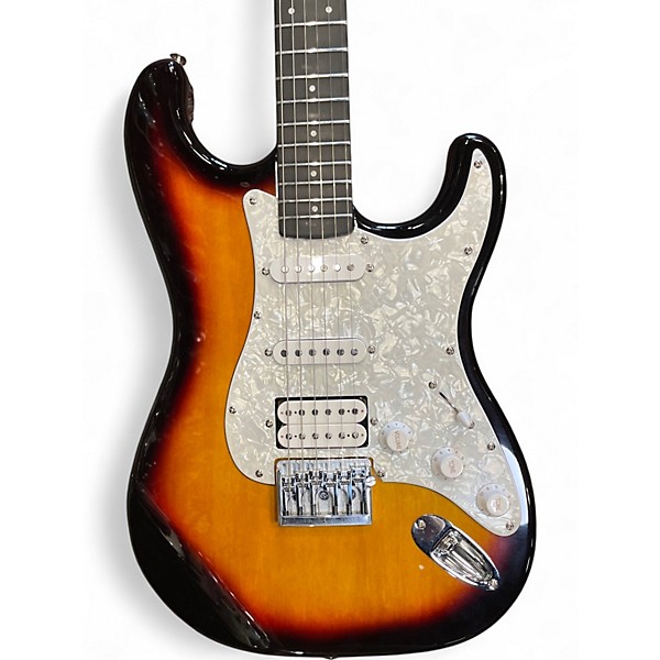 Used Optek FRETLIGHT 400 SERIES 2 Tone Sunburst Solid Body Electric Guitar