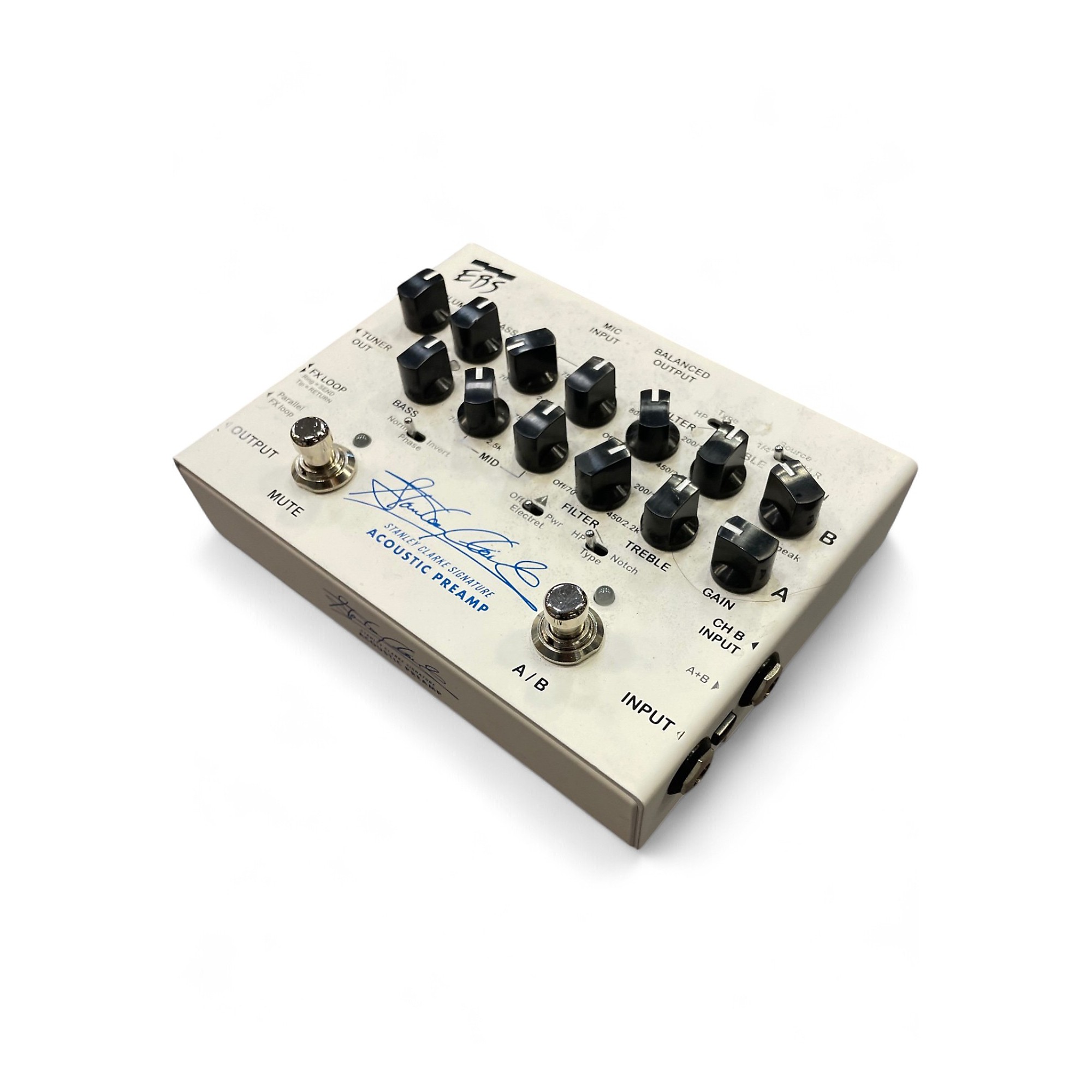 Used EBS STANLEY CLARKE ACOUSTIC PREAMP Guitar Preamp | Guitar Center