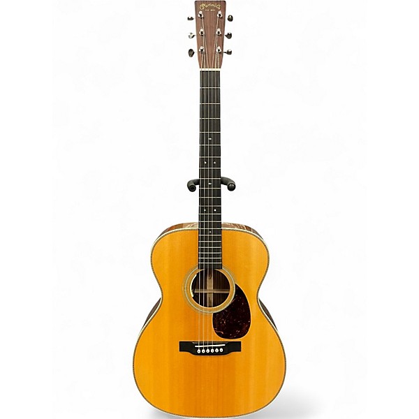 Used 2024 Martin OM-28E Natural Acoustic Electric Guitar