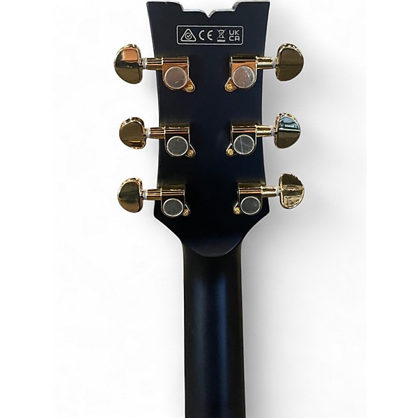 Used Ibanez JSM20 John Scofield Black and Gold Solid Body Electric Guitar