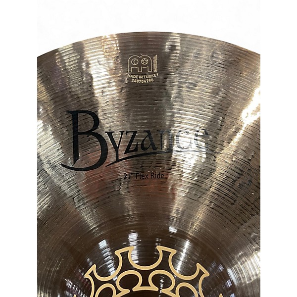 Used MEINL 21in BYZANCE FLEX RIDE Cymbal