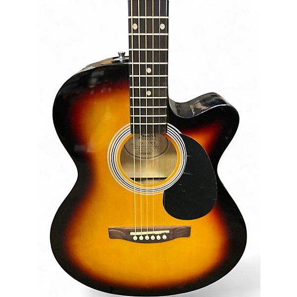 Used 2017 Fender FA135CE Concert 3 Color Sunburst Acoustic Electric Guitar