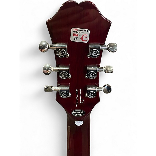 Used Epiphone Noel Gallagher Riviera Wine Red Hollow Body Electric Guitar