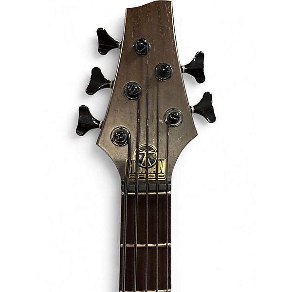 Used Human BASEX.OC5 5 STRING Orange Electric Bass Guitar
