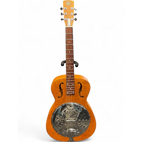Used Dobro Hound Dog Round Neck Natural Resonator Guitar