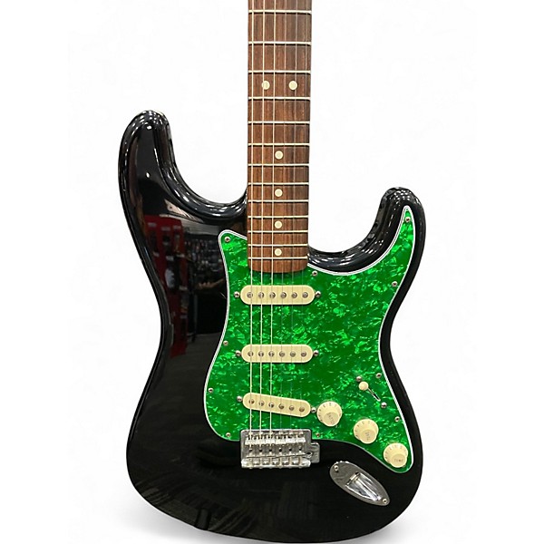 Used 2004 Fender Standard Stratocaster Black Solid Body Electric Guitar