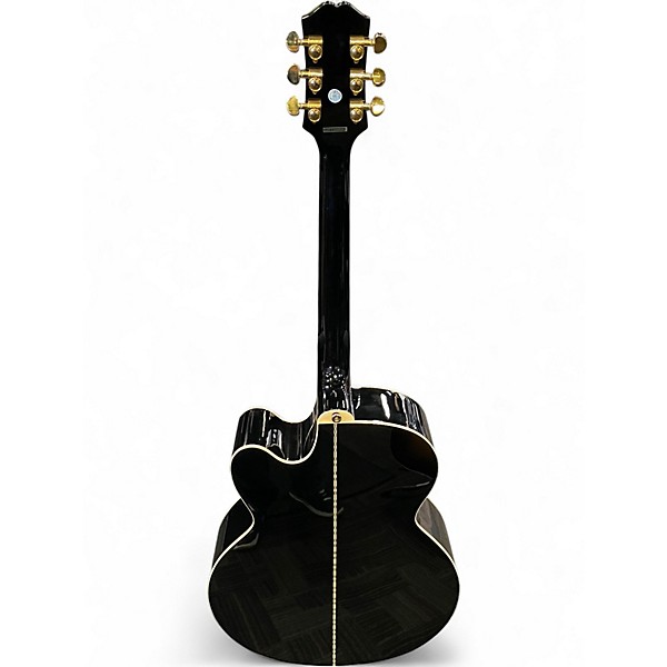 Used Epiphone J200EC STUDIO INSPIRED BY GIBSON Ebony Acoustic Electric Guitar