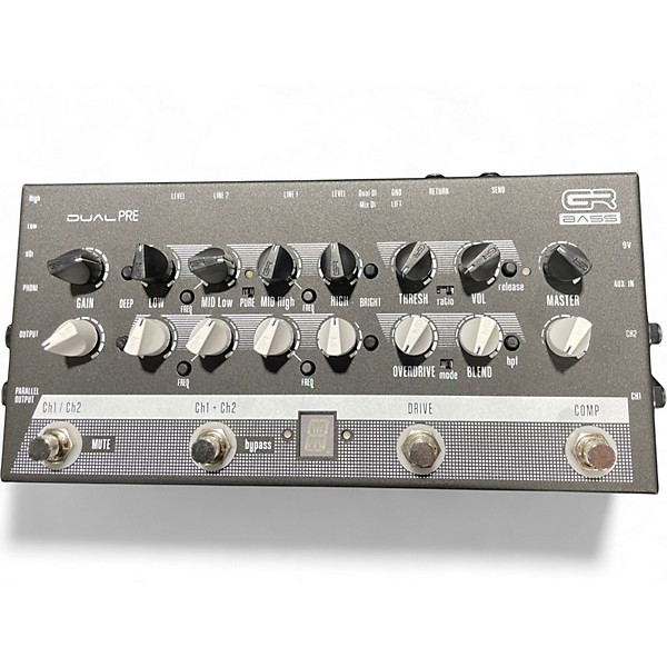 Used Gr Bass Dual Pre Bass Effect Pedal