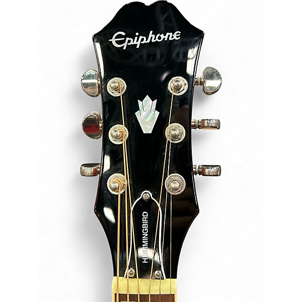 Used Epiphone HUMMINGBIRD STUDIO Cherry Sunburst Acoustic Electric Guitar