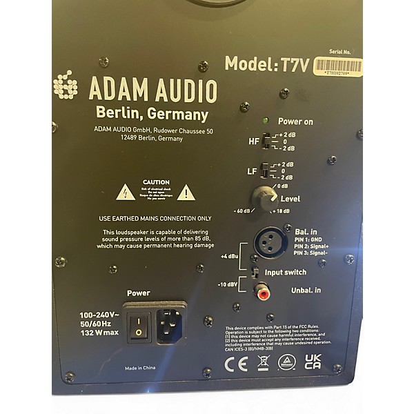 Used ADAM Audio T7V Powered Monitor
