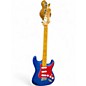Used 2010s Haywire STRATOCASTER CUSTOM Electron Blue Metallic Solid Body Electric Guitar thumbnail
