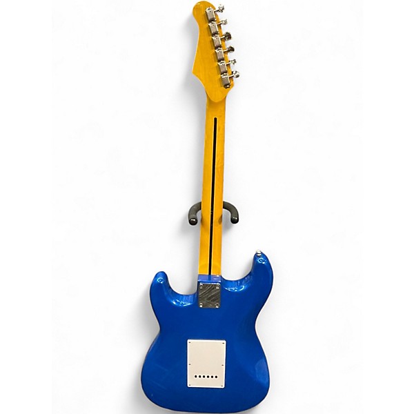 Used 2010s Haywire STRATOCASTER CUSTOM Electron Blue Metallic Solid Body Electric Guitar