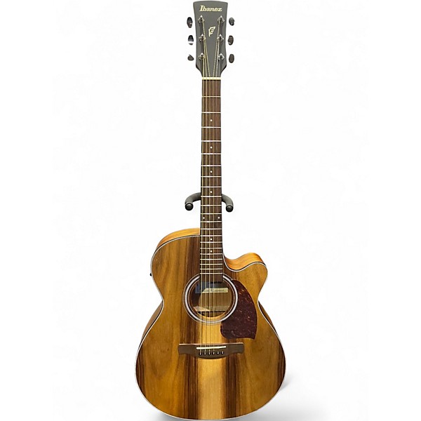 Used Ibanez PC50W Natural Acoustic Electric Guitar