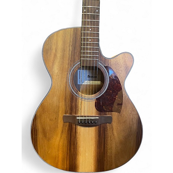 Used Ibanez PC50W Natural Acoustic Electric Guitar
