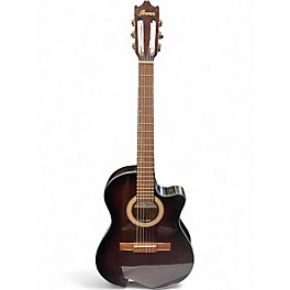 Used Ibanez GA35TCE-DVS Brown Classical Acoustic Electric Guitar
